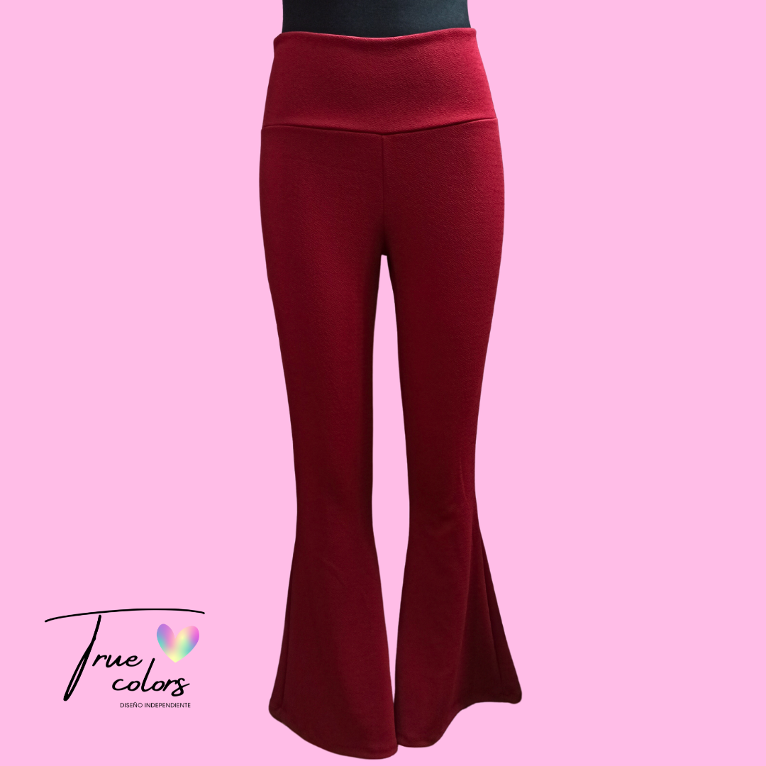 Flare Pants Color Liso