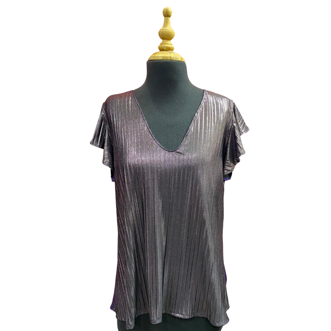 Blusa Brillos Morada